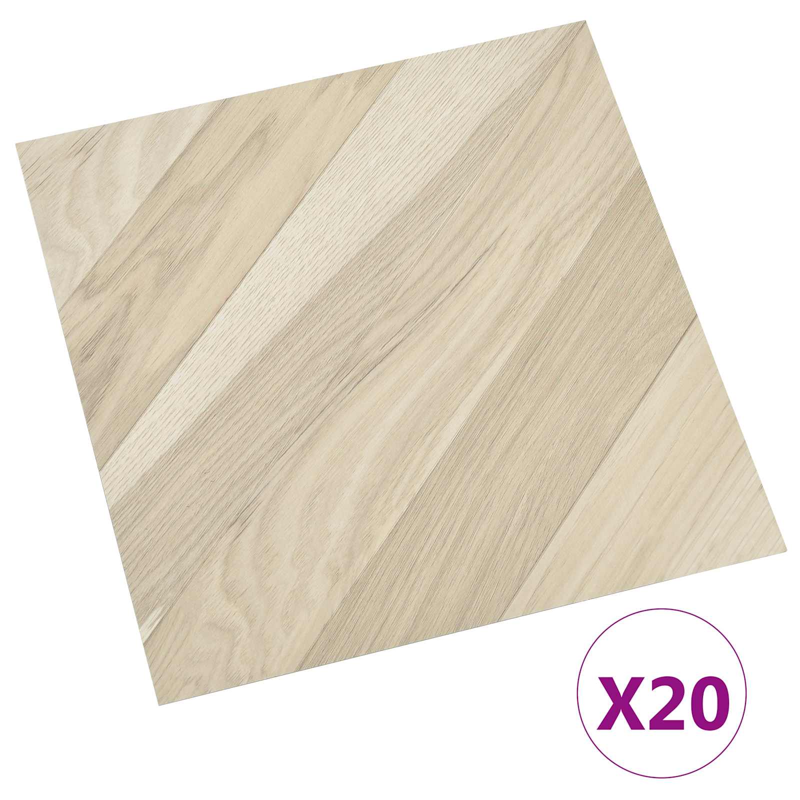 Selbstklebende Bodenplanken 30,5 x 30,5 cm 20 pcs PVC Betongrau