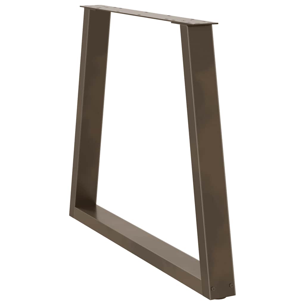 Couchtischbeine V-Form 2 Stück Schwarz 30x(30-31,3) cm Stahl