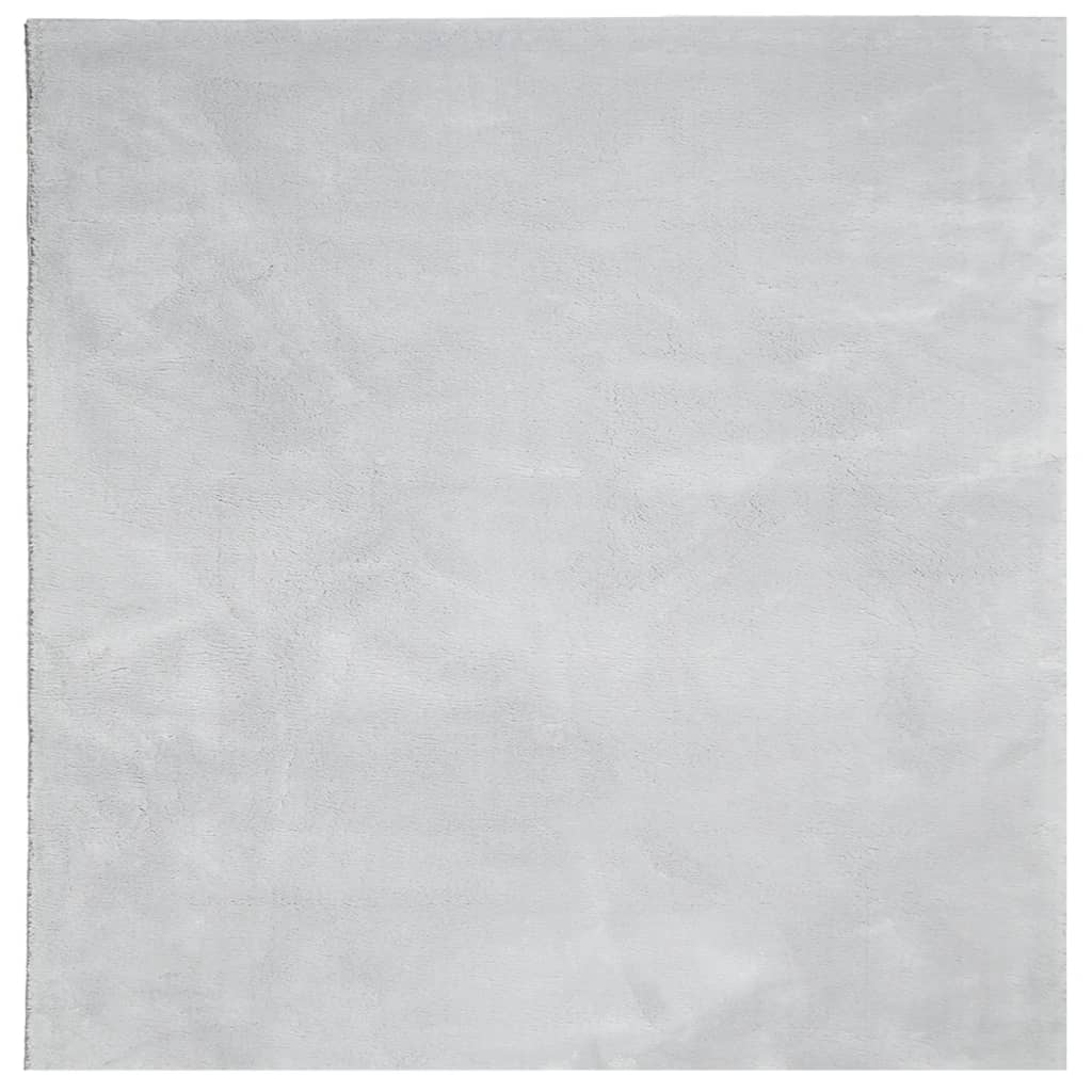 Teppich HUARTE Kurzflor Weich und Waschbar Anthrazit 60x110 cm