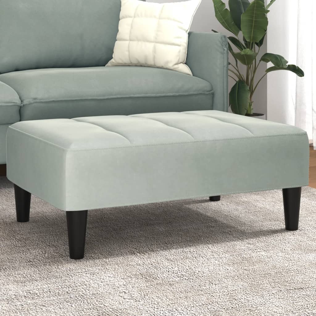 Fußhocker Blau 77x55x31 cm Samt
