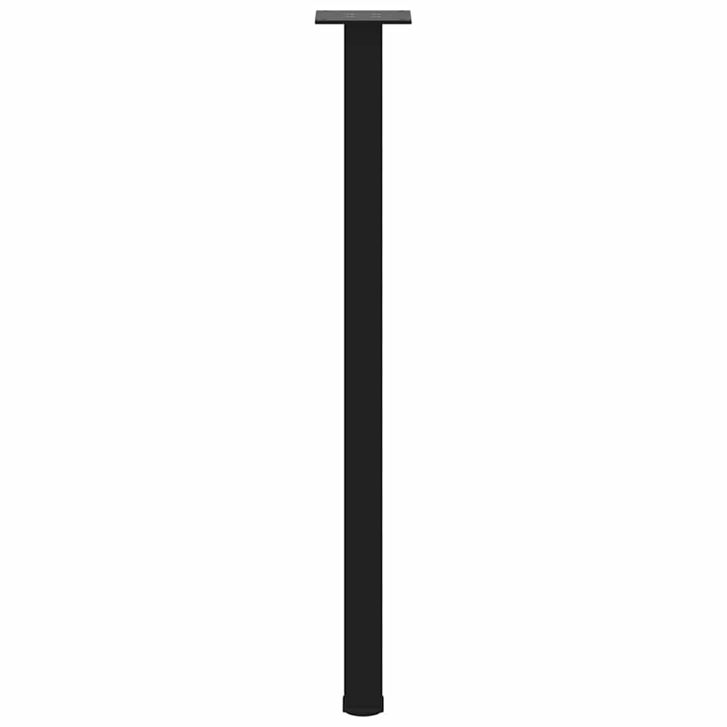 Bartischbeine 4 Stk. Schwarz 100-102 cm Stahl