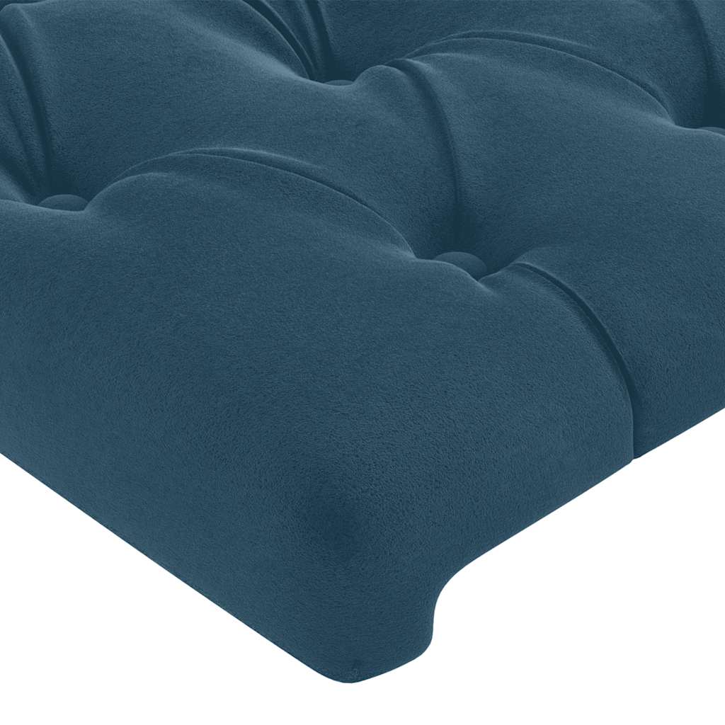 Kopfteil Hellgrau 80x7x118/128 cm Samt