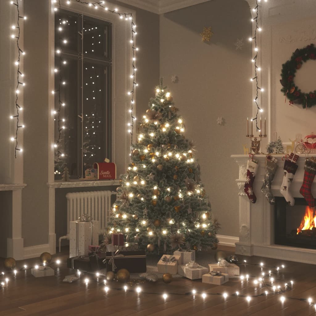 Lichterkette mit 400 LEDs Blau 40 m 8 Lichteffekte