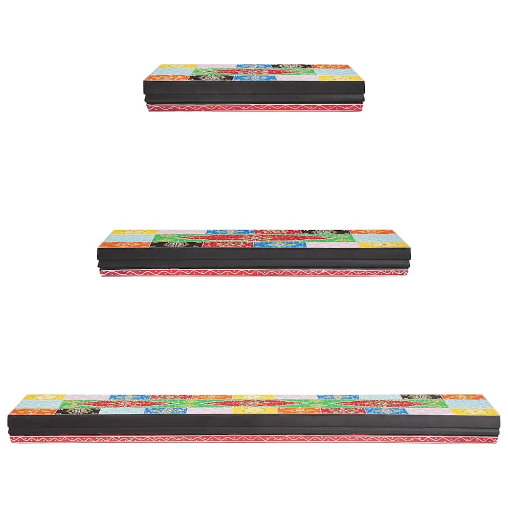 Wandregale Mehrfarbig 40 x 20 x 6 cm Massivholz Mango