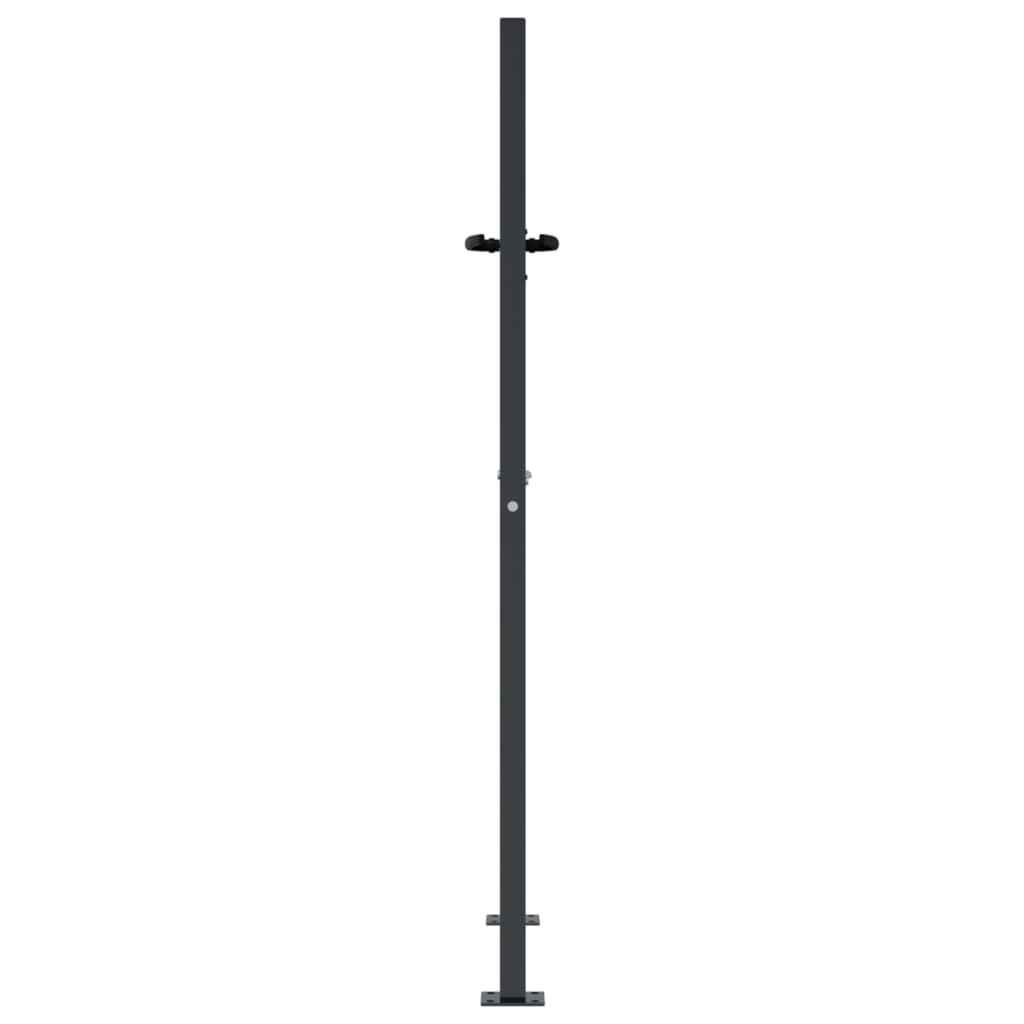 Gartentor Anthrazit 100x75 cm Stahl Bambus-Design
