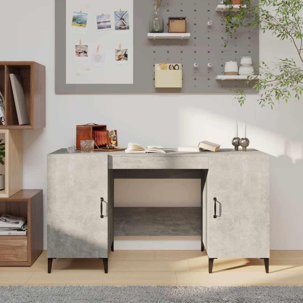 Schreibtisch mit Tür Altholz 140 x 50 x 75 cm Holzwerkstoff