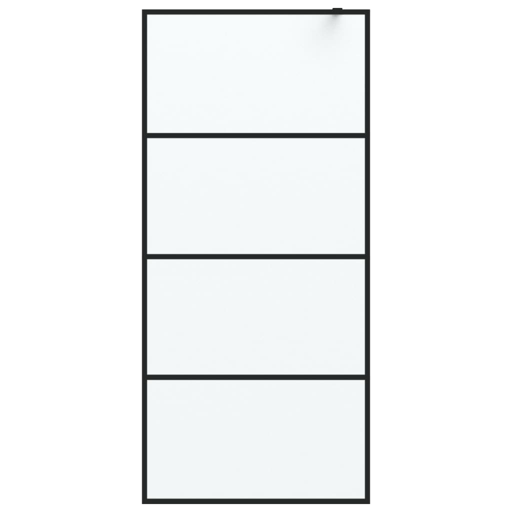 Duschwand für Begehbare Dusche mit Klarem ESG Glas 80x195 cm