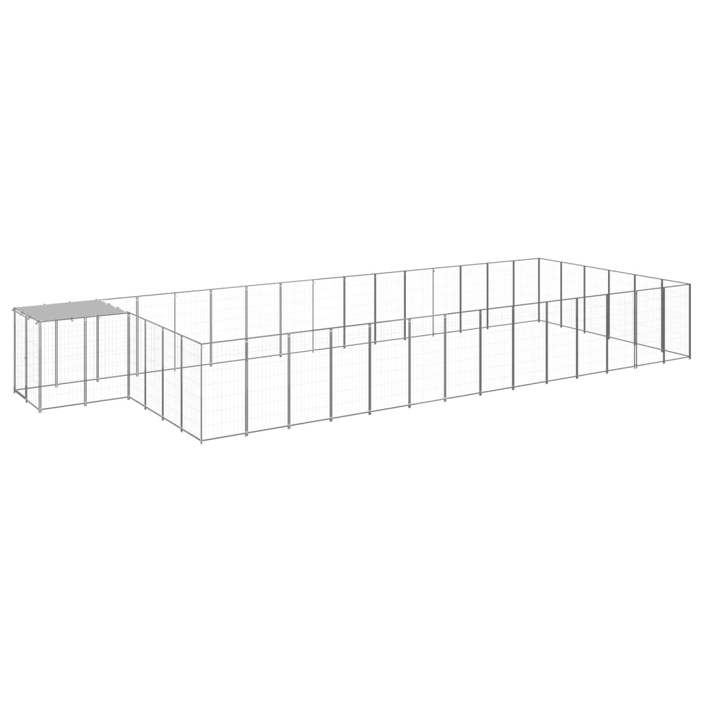 Hundezwinger Schwarz 4,84 m² Stahl