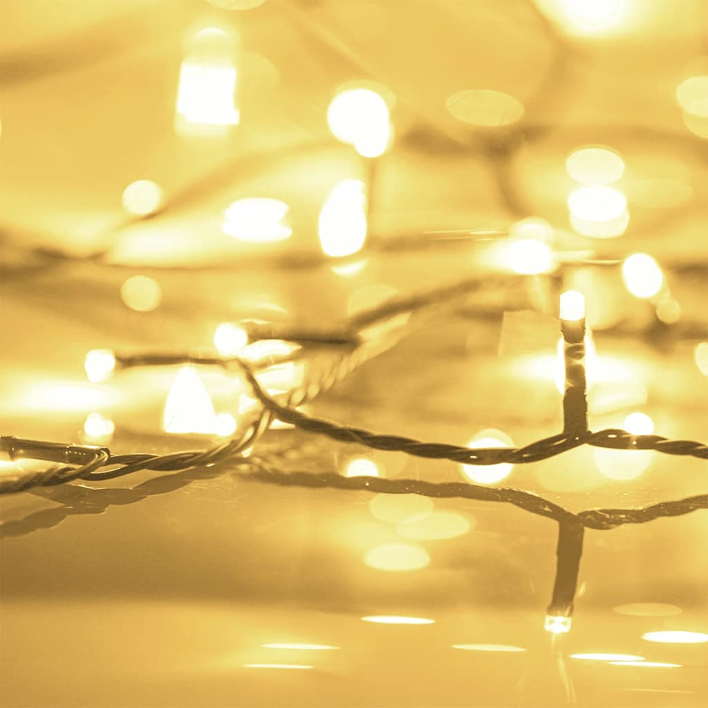 Lichterkette mit 400 LEDs Blau 40 m 8 Lichteffekte