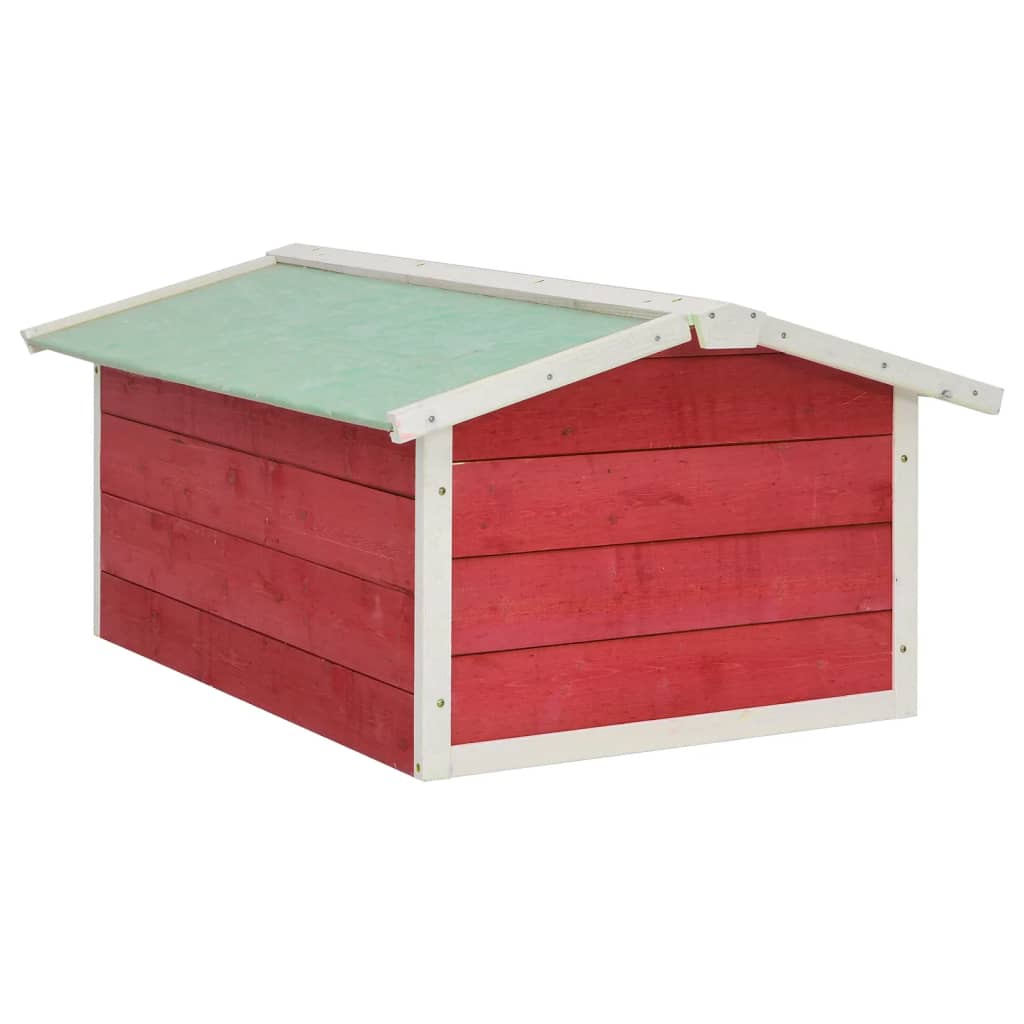 Roboter-Rasenmäher Garage 72x87x50 cm Grau Weiß Tannenholz