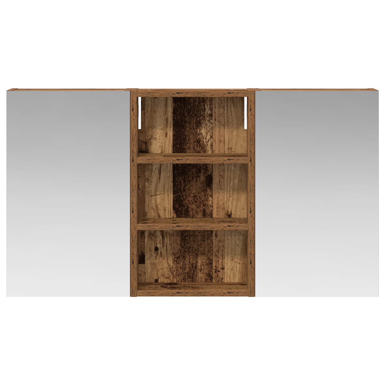 Badezimmerschrank-Set 3 pcs 80 x 10,5 x 50 cm Holzwerkstoff
