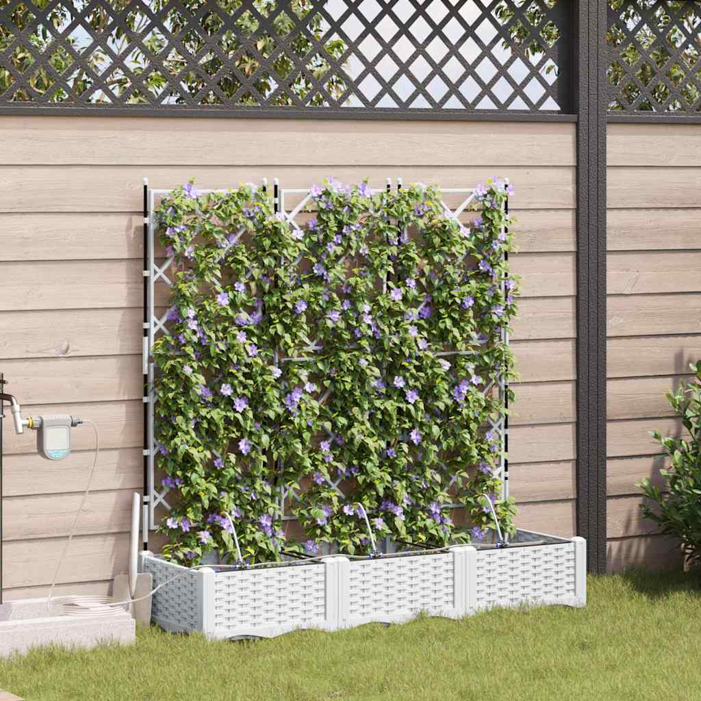 Garten-Pflanzgefäß 4 Stk. Braun 160 x 40 x 22 cm PP