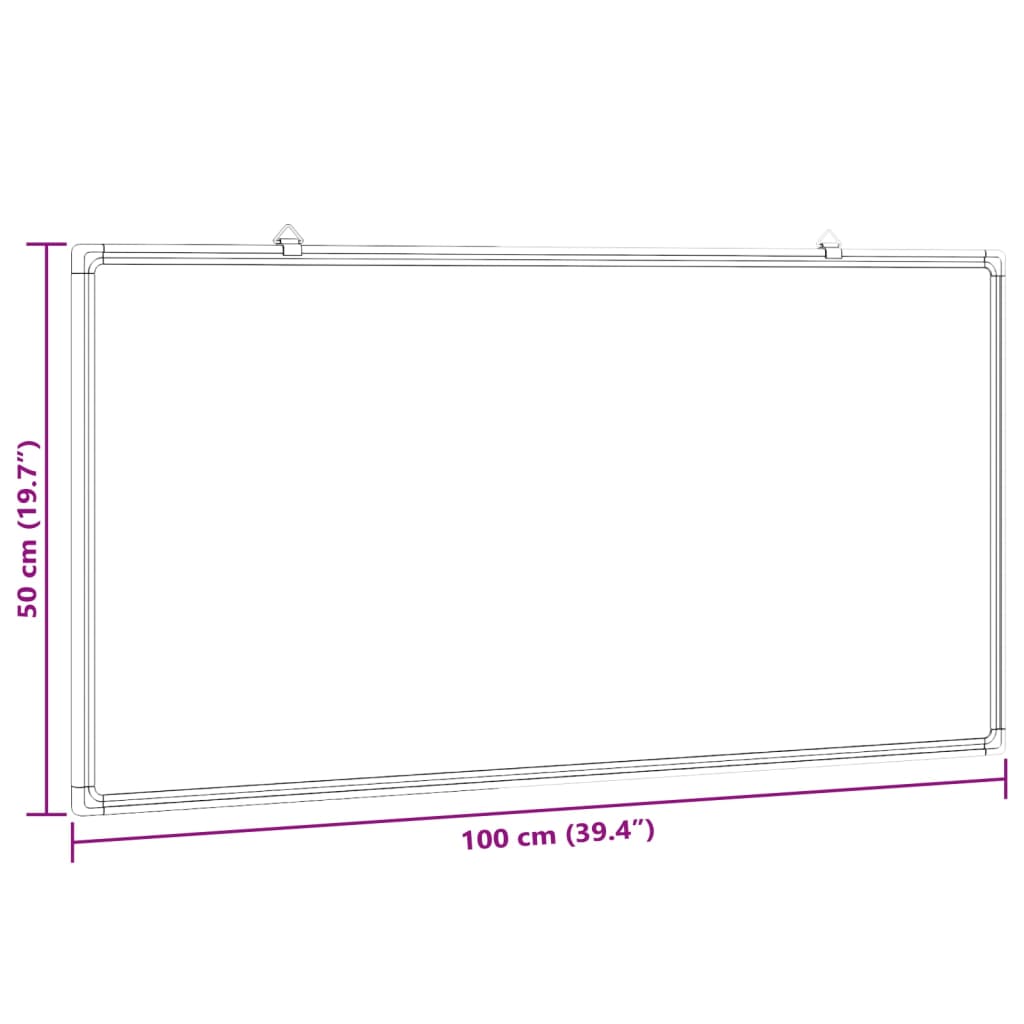 Magnetisches Whiteboard 40x30x1,7 cm Aluminium