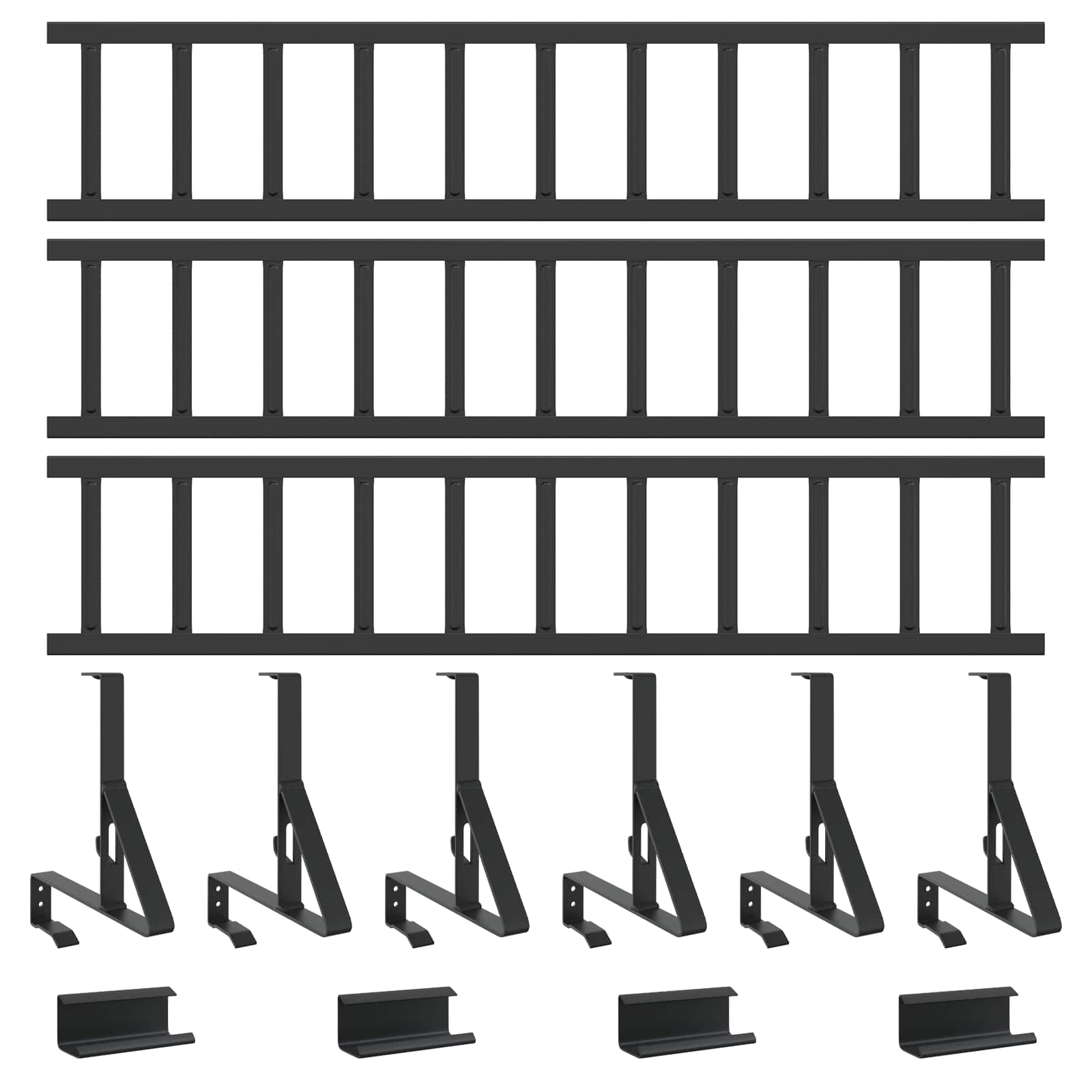 Dachschneeschild Anthrazit 100 x 29,5 x 34,5 cm Stahl