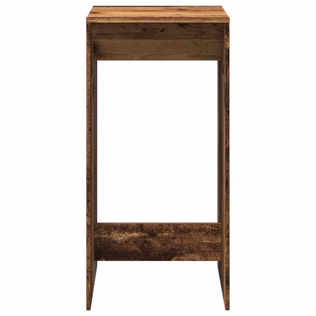 Bartisch Schwarz Eichen-Optik 102 x 50 x 103,5 cm Holzwerkstoff