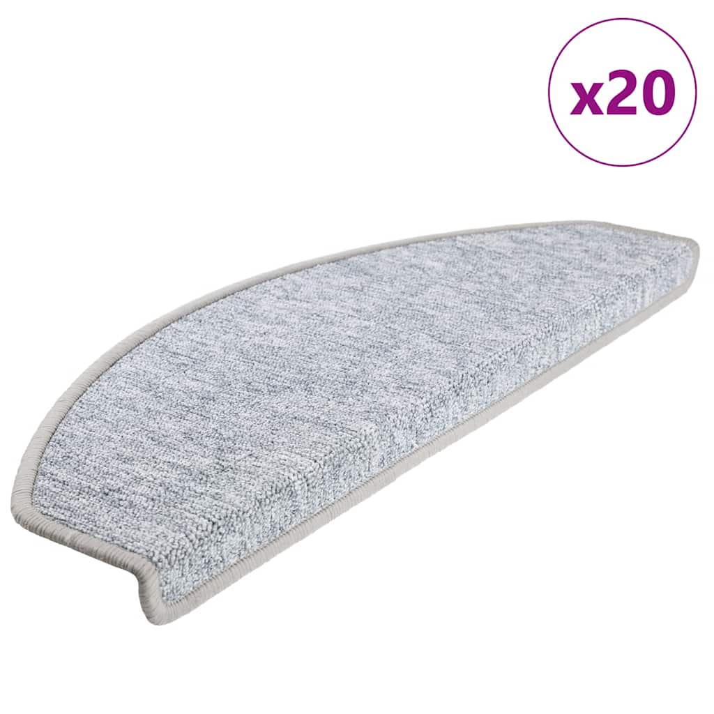 Stufenmatten 15 Stk. 56x17x3 cm Anthrazit Halbrund