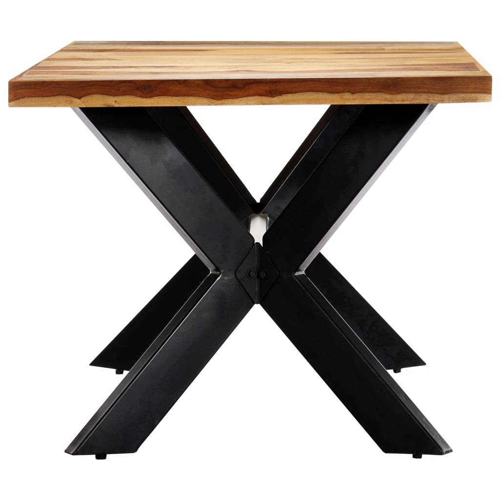 Esstisch Massivholz Mango und Stahlgestell 180 cm
