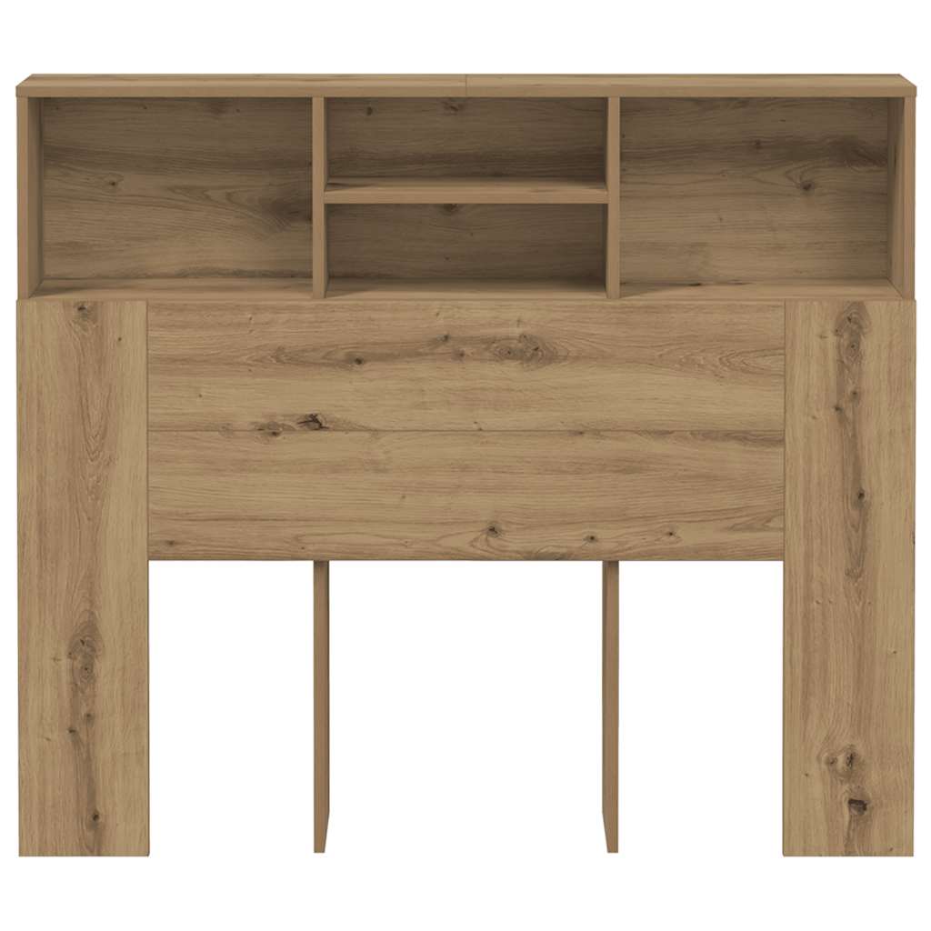 Bett-Kopfteil mit Ablagen Weiß 100x19x103,5 cm