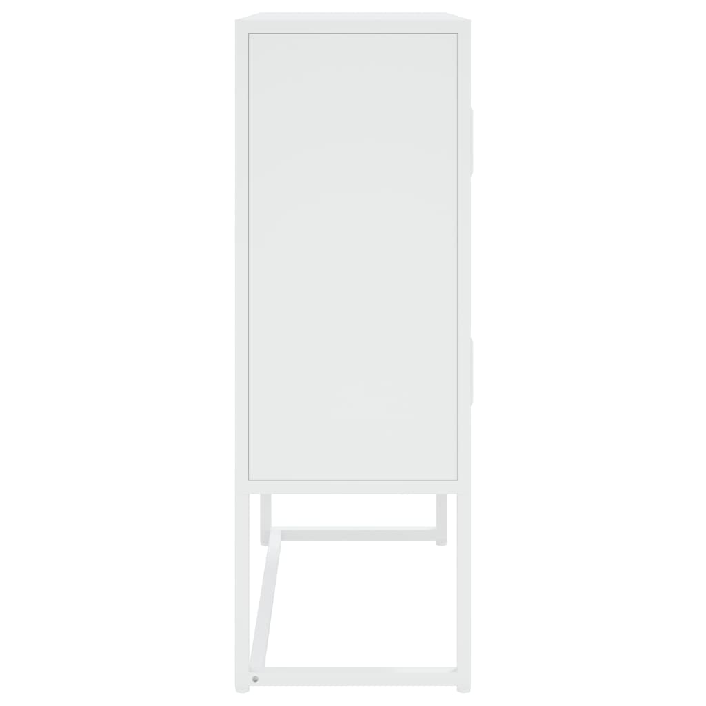 Highboard Schwarz 80x35x135 cm Stahl