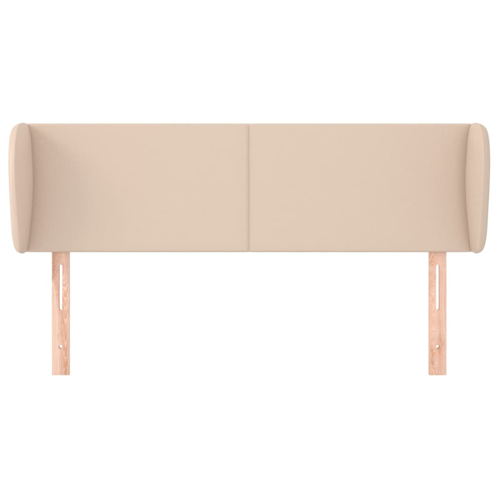 Kopfteil mit Ohren Creme 83x23x78/88 cm Kunstleder