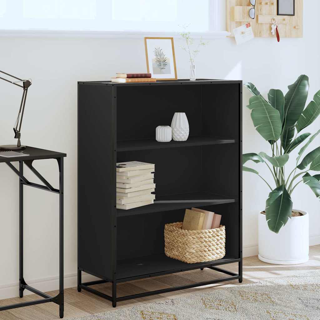 Bücherregal Schwarz 60x35x139 cm Holzwerkstoff