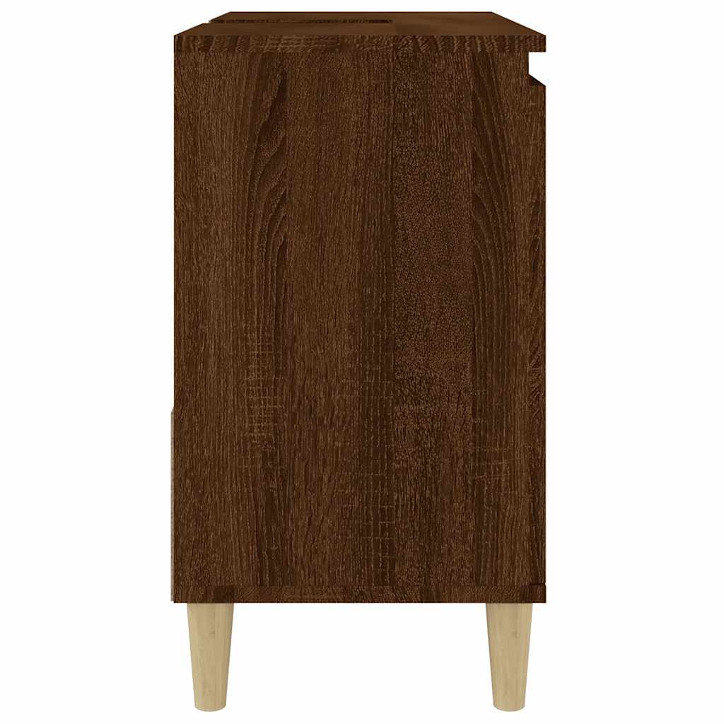 Badschrank Weiß 65x33x60 cm Holzwerkstoff
