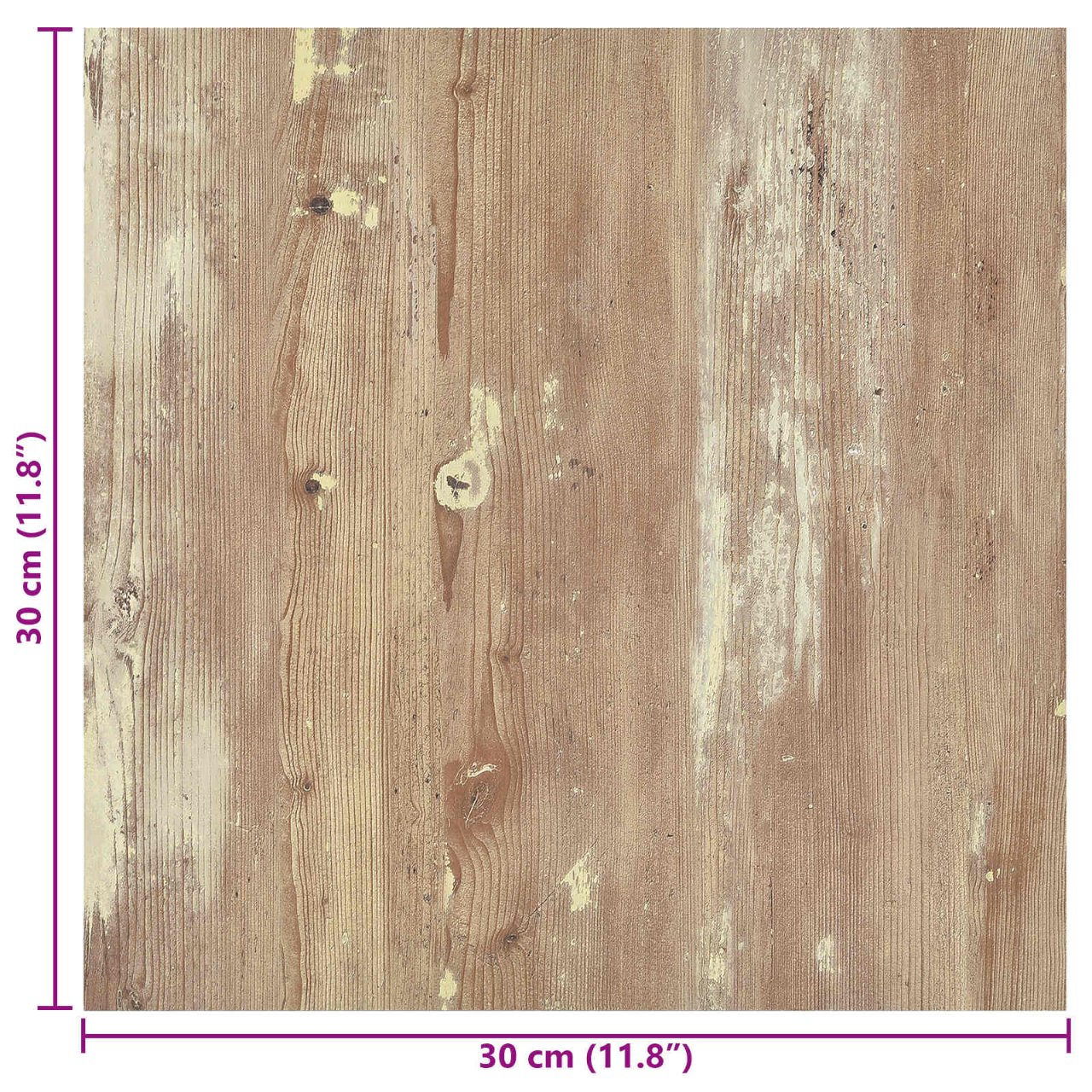 Selbstklebende Bodenplanken 30,5 x 30,5 cm 20 pcs PVC Betongrau