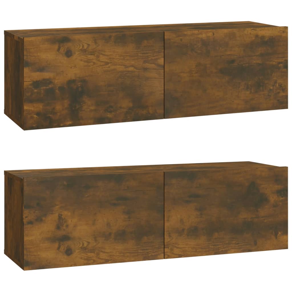 4-tlg. TV-Schrank-Set Sonoma-Eiche Holzwerkstoff