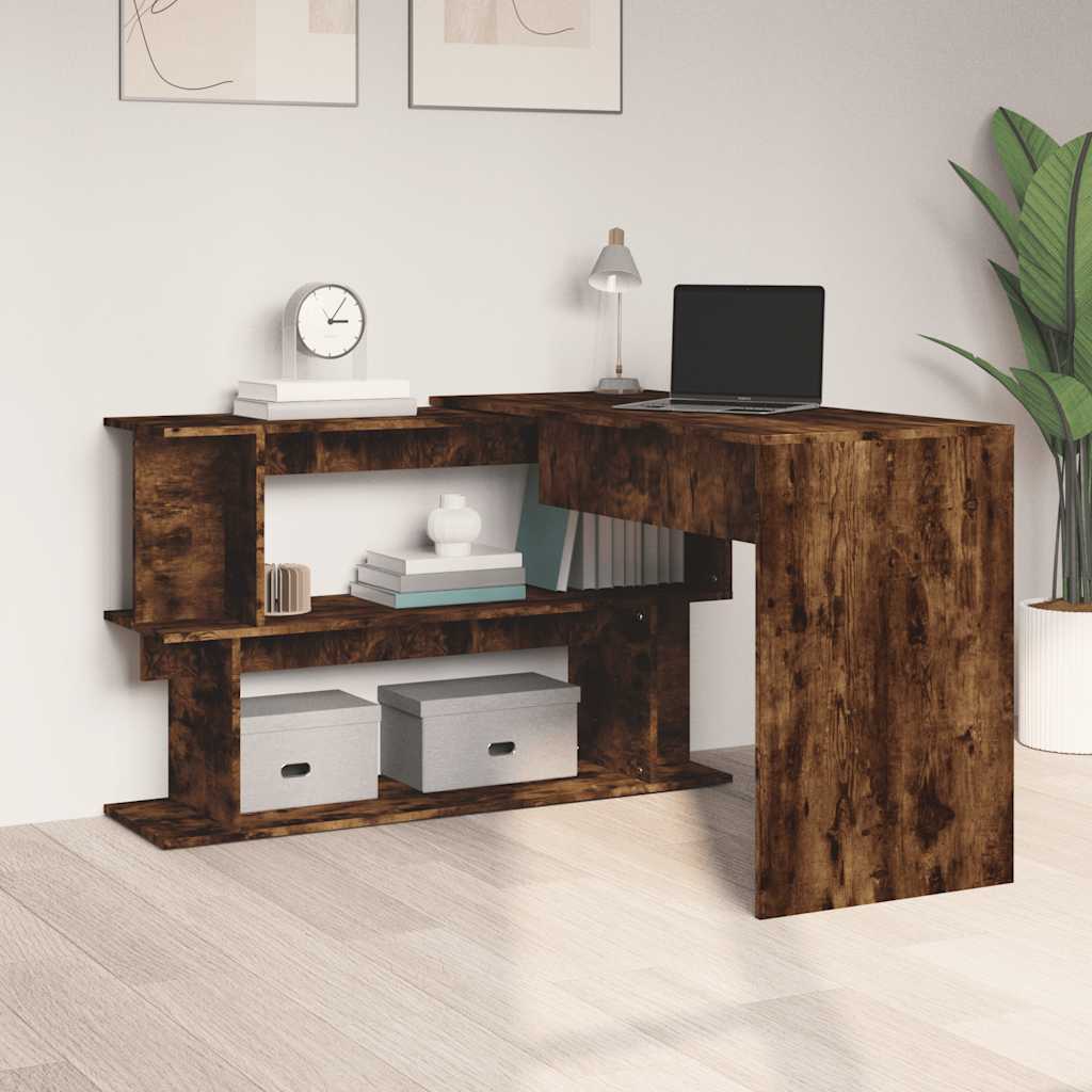 Eckschreibtisch Weiß 200x50x76 cm Holzwerkstoff