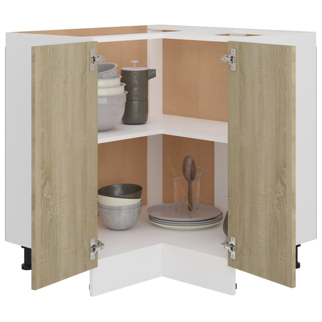 Unterschrank Lyon Weiß 60x46x81,5 cm Holzwerkstoff