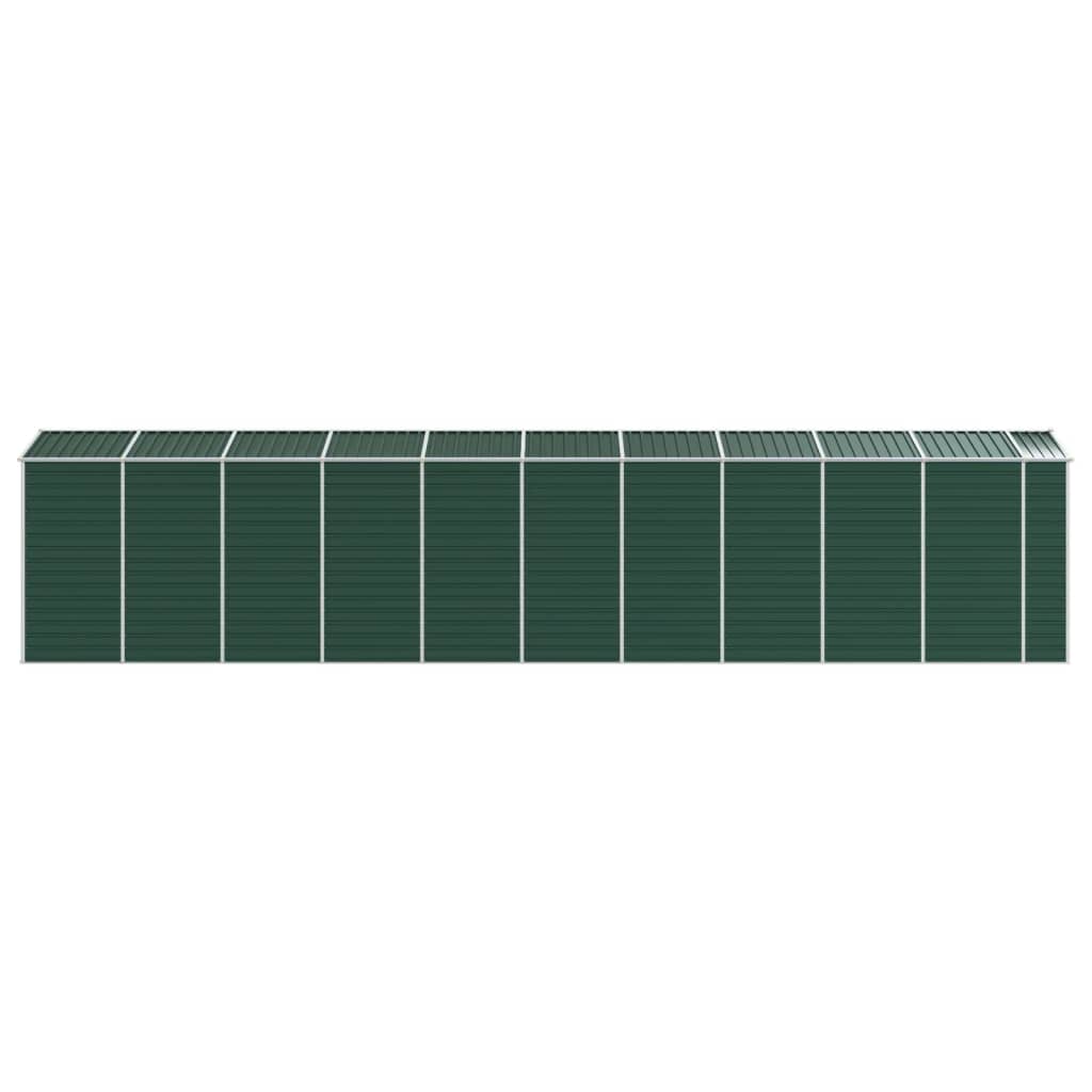 Gerätehaus Grün 191x130x198 cm Verzinkter Stahl