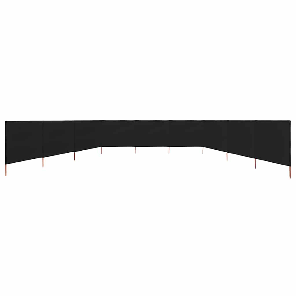 3-teiliges Windschutzgewebe 400 x 120 cm Weiß