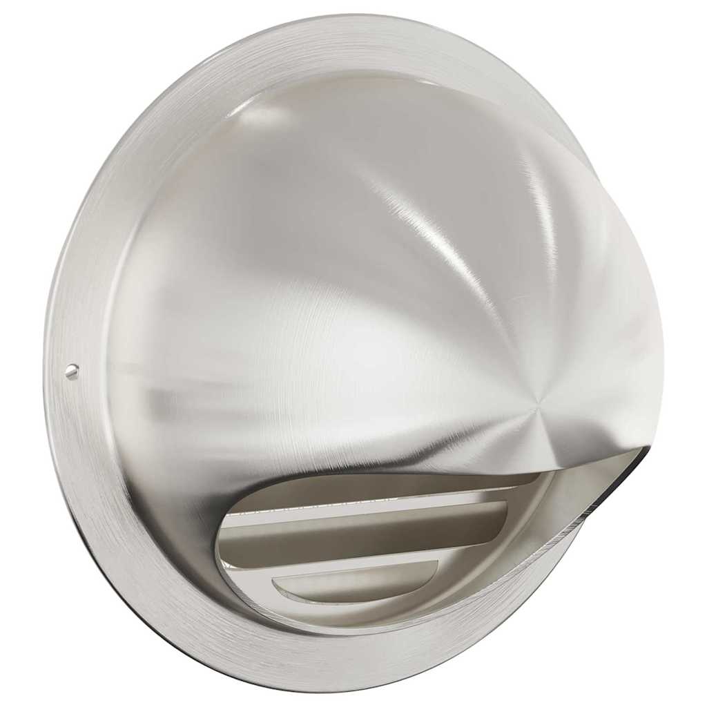 Lüftungsgitter 2 pcs Silber 80 mm Edelstahl
