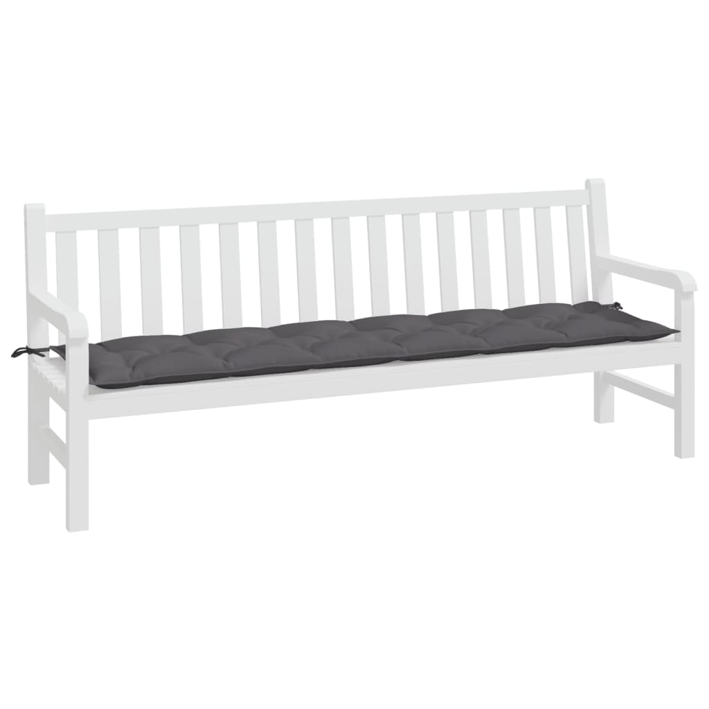 Gartenbank-Auflage Anthrazit 100x50x7 cm Oxford-Gewebe