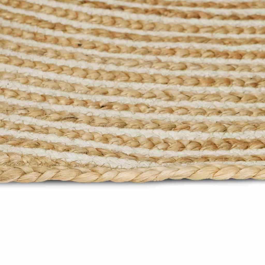 Bereichsteppiche Weiß 60 x 110 cm Jute