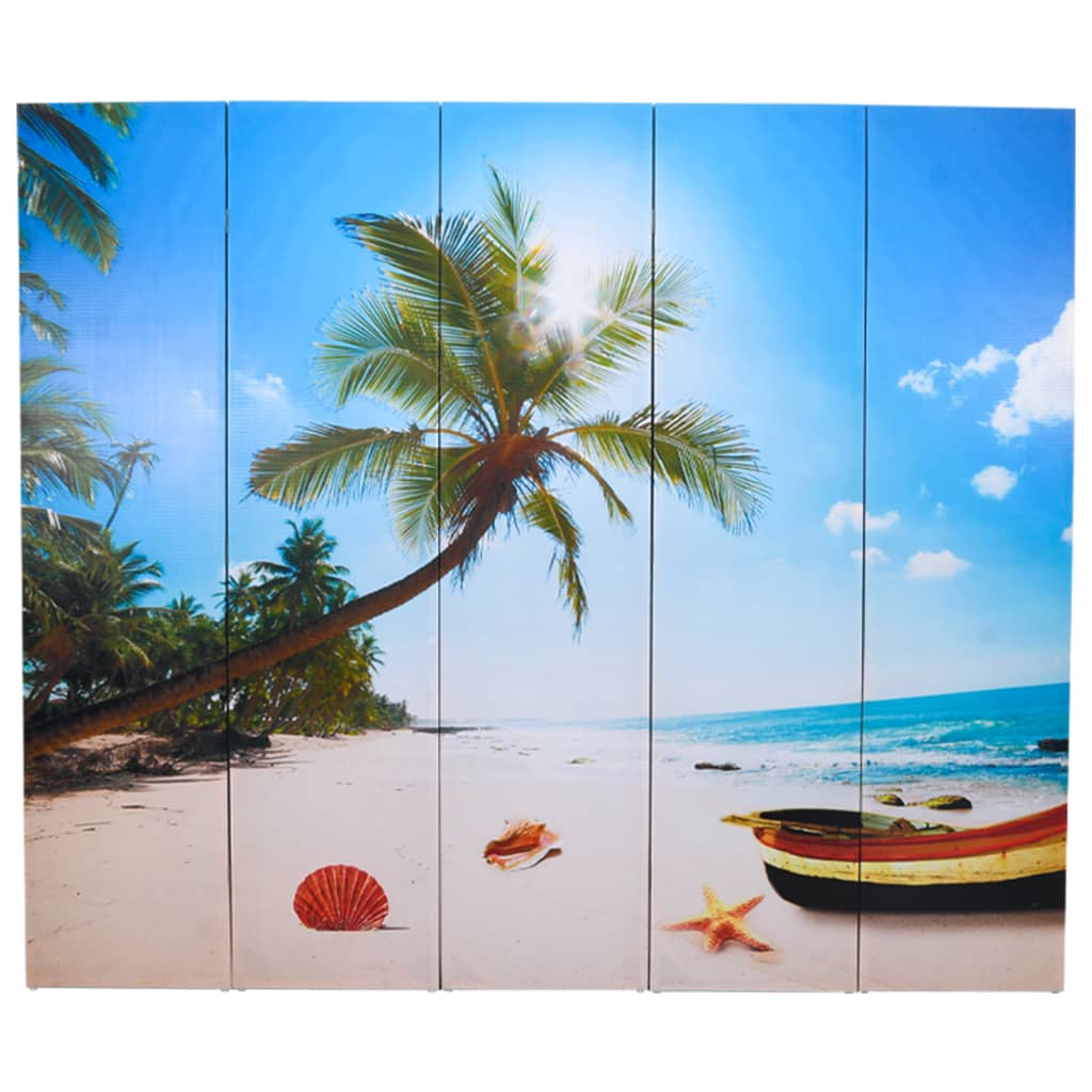 Raumteiler klappbar 120 x 170 cm Strand
