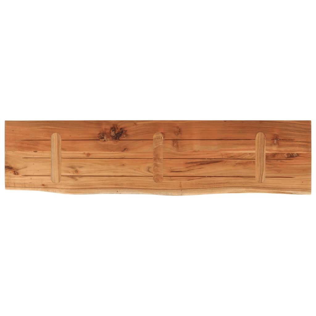 Wandregal 40x20x2,5 cm Rechteckig Massivholz Akazie Baumkante