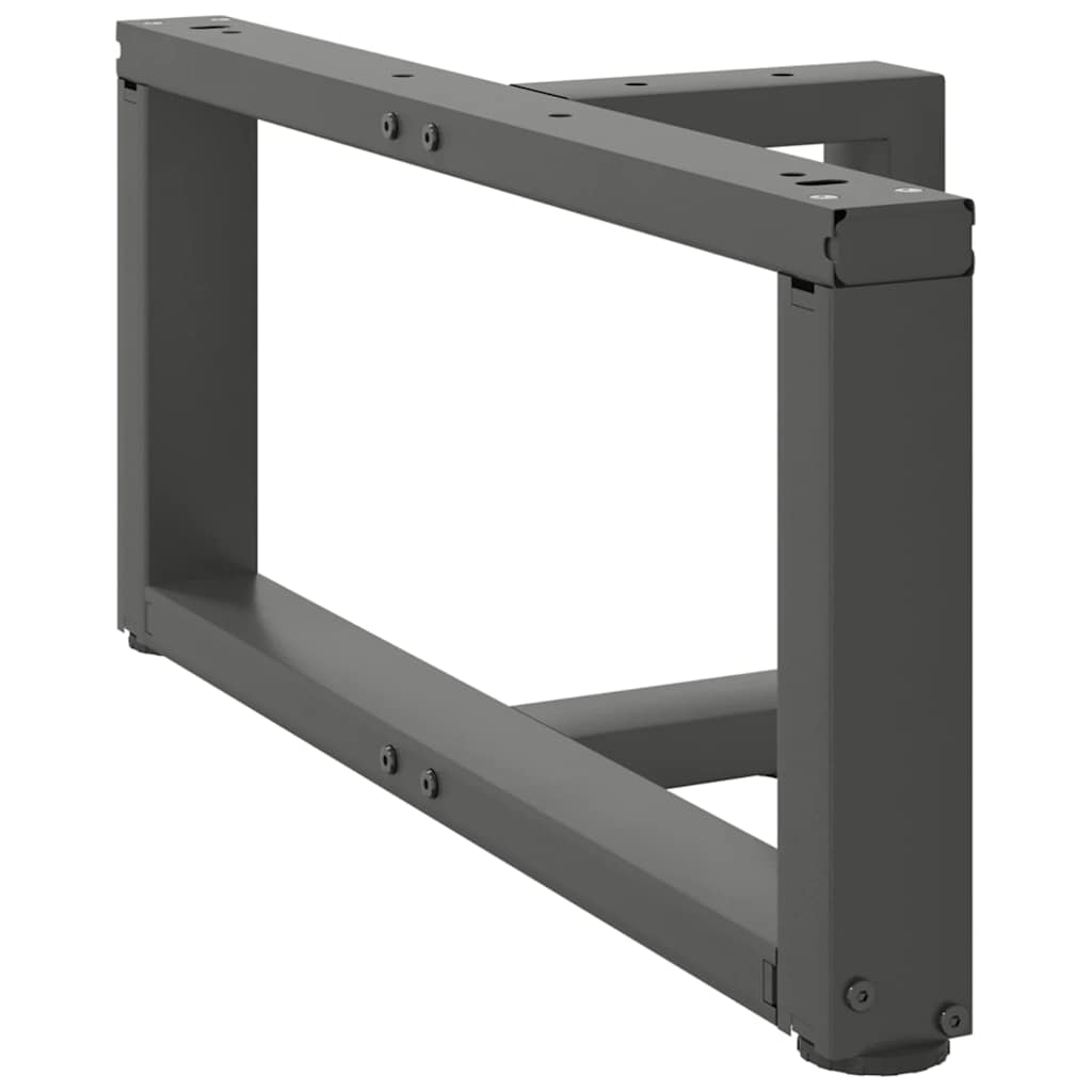Couchtischbeine T-Form 2 Stk. Schwarz 30x25x(30-31) cm Stahl