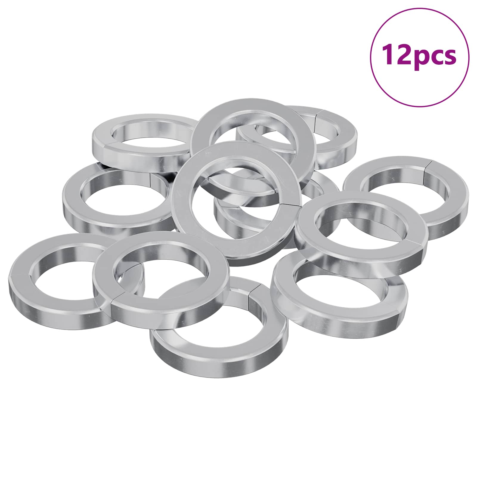 Federunterlage 2 pcs Weiß 13 x 1 mm Eisen