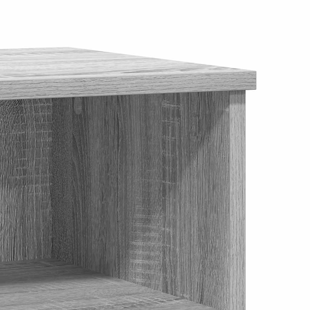 Bettschrank Schwarz Eichen-Optik 40 x 35 x 50 cm Holzwerkstoff