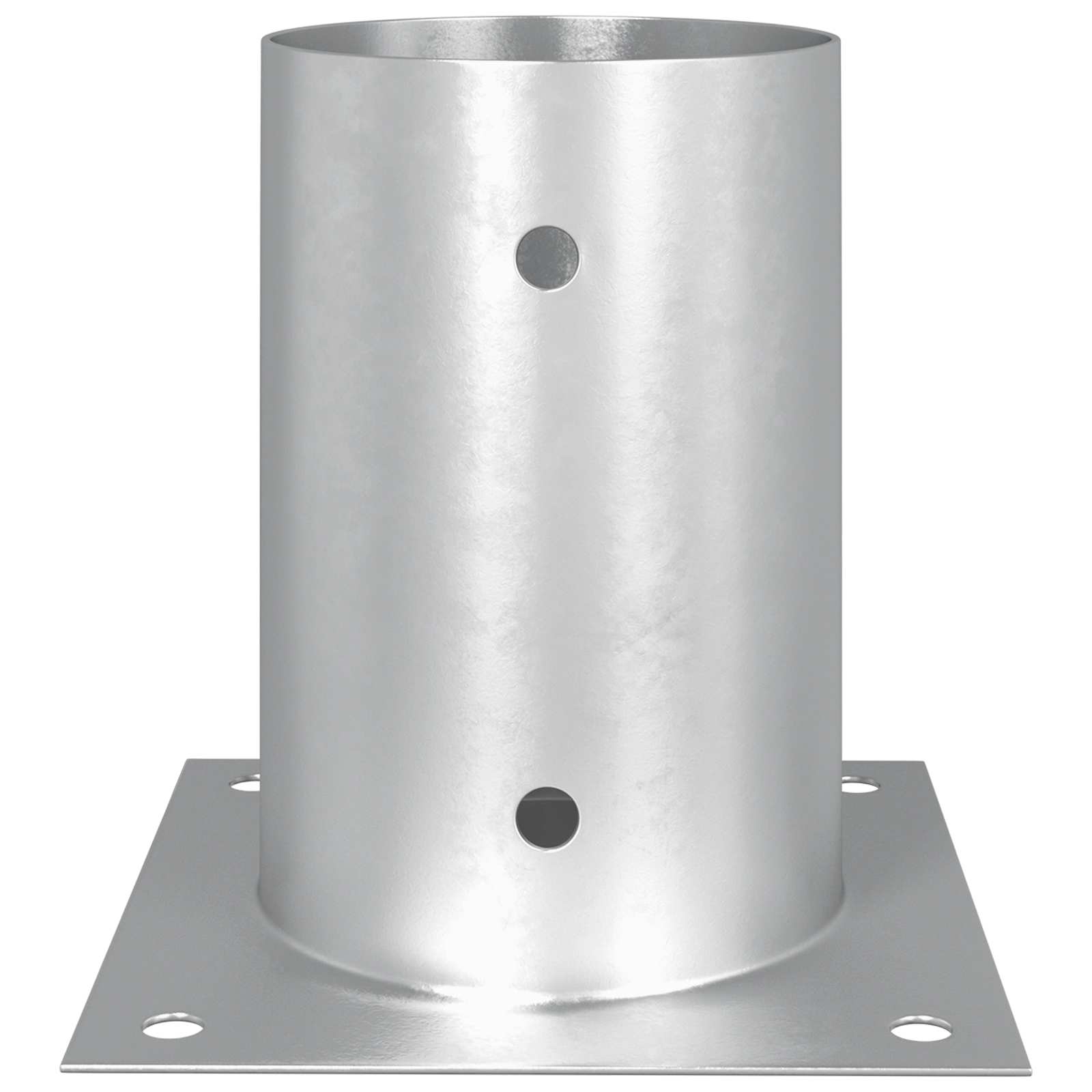 runder Bodenanker 4 pcs Silber 15 x 15 x 15 cm Metall