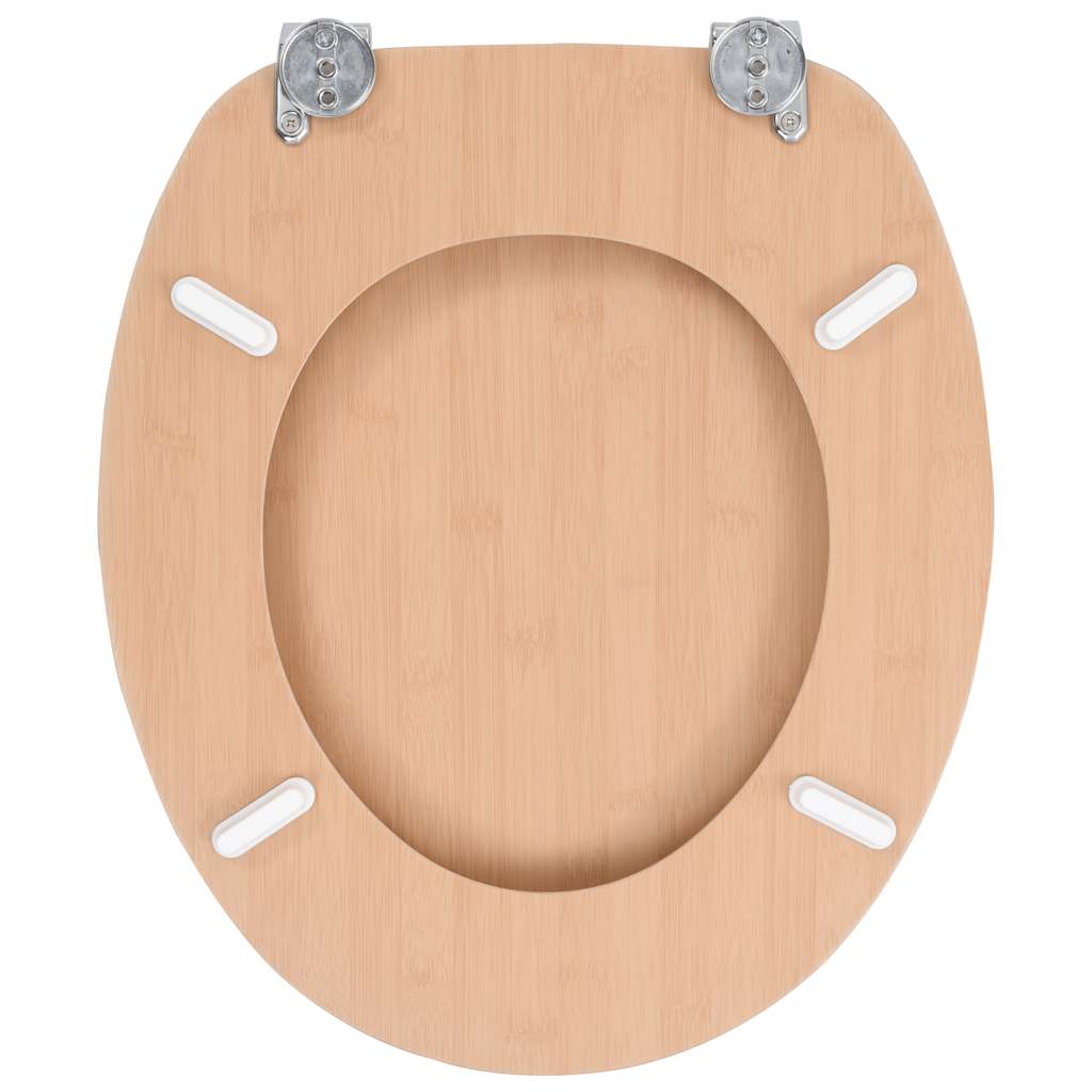 Toilettensitz MDF Deckel Schlichtes Design Weiß