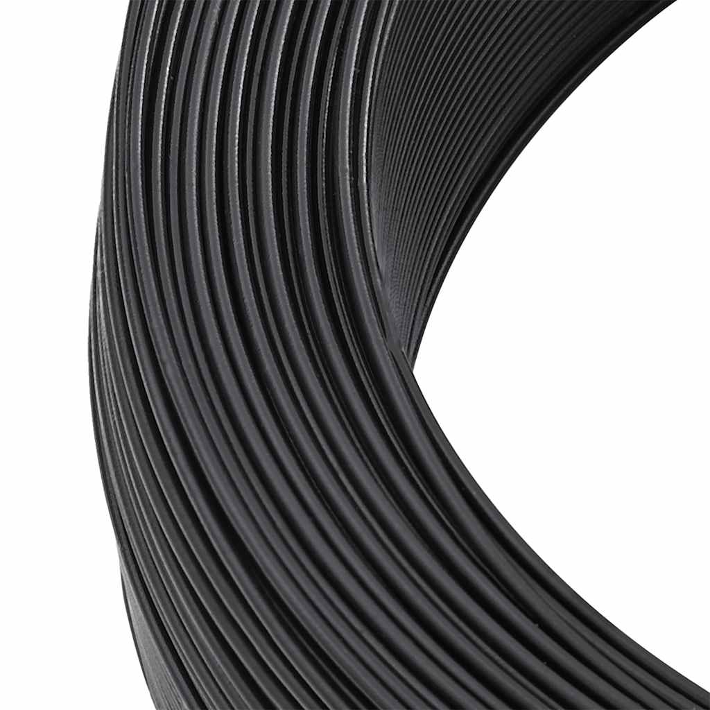 Zaun-Bindedraht 250 m 0,9/1,4 mm Stahl Schwarzgrün