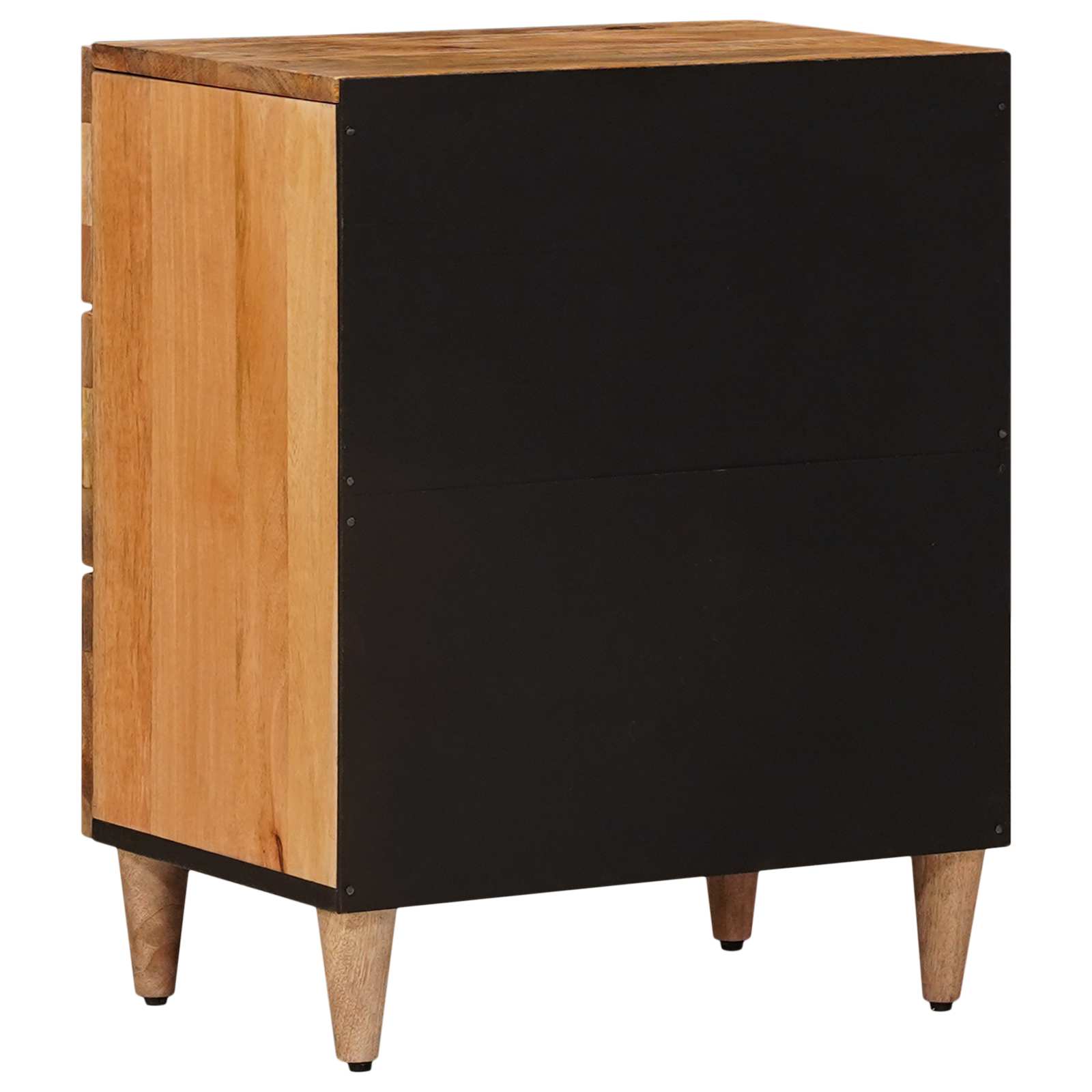 Nachttisch Braun 50 x 33 x 62 cm Massivholz Mango