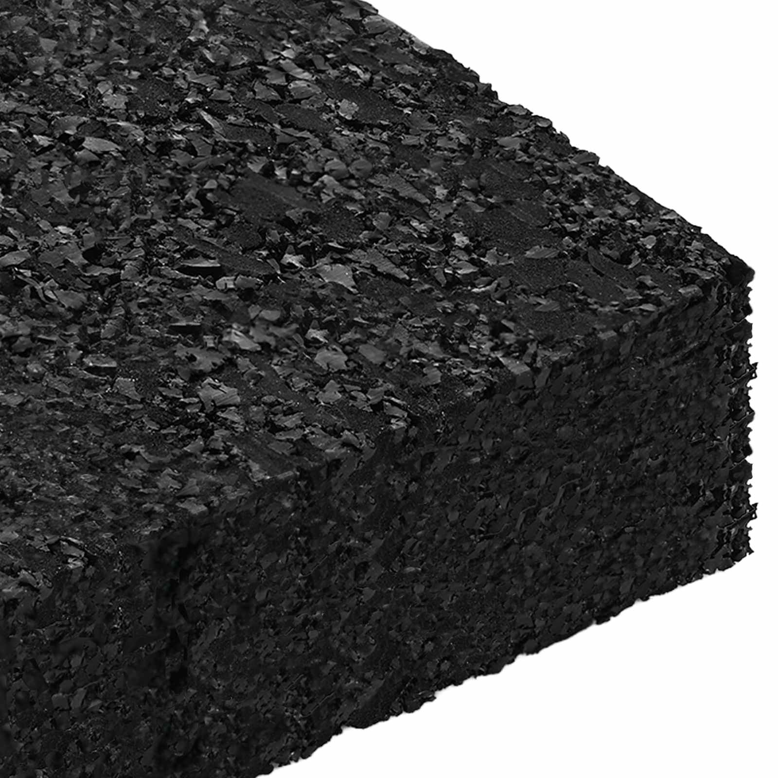 Gummigranulat-Patiopad Schwarz 6 x 9 x 0,3 cm Gummi
