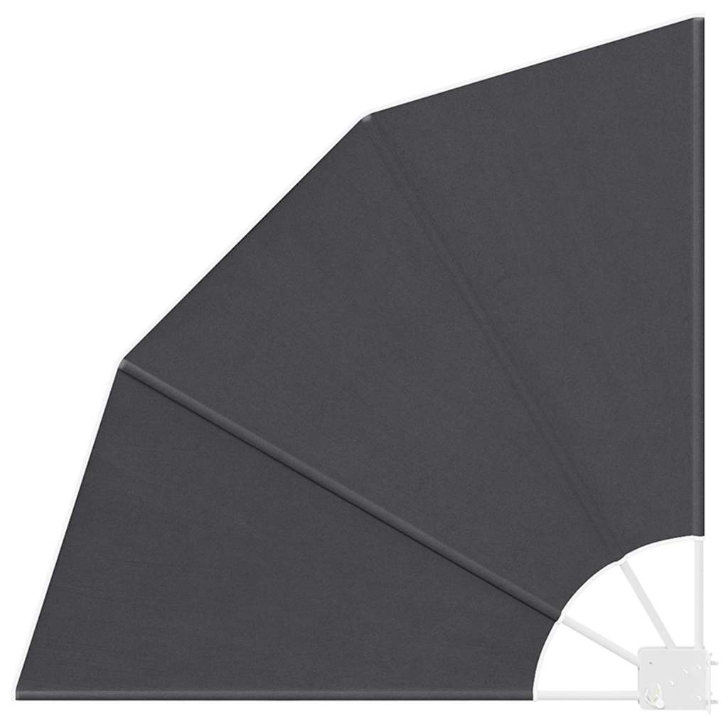 Faltbarer Balkonfächer Grau 210×210 cm