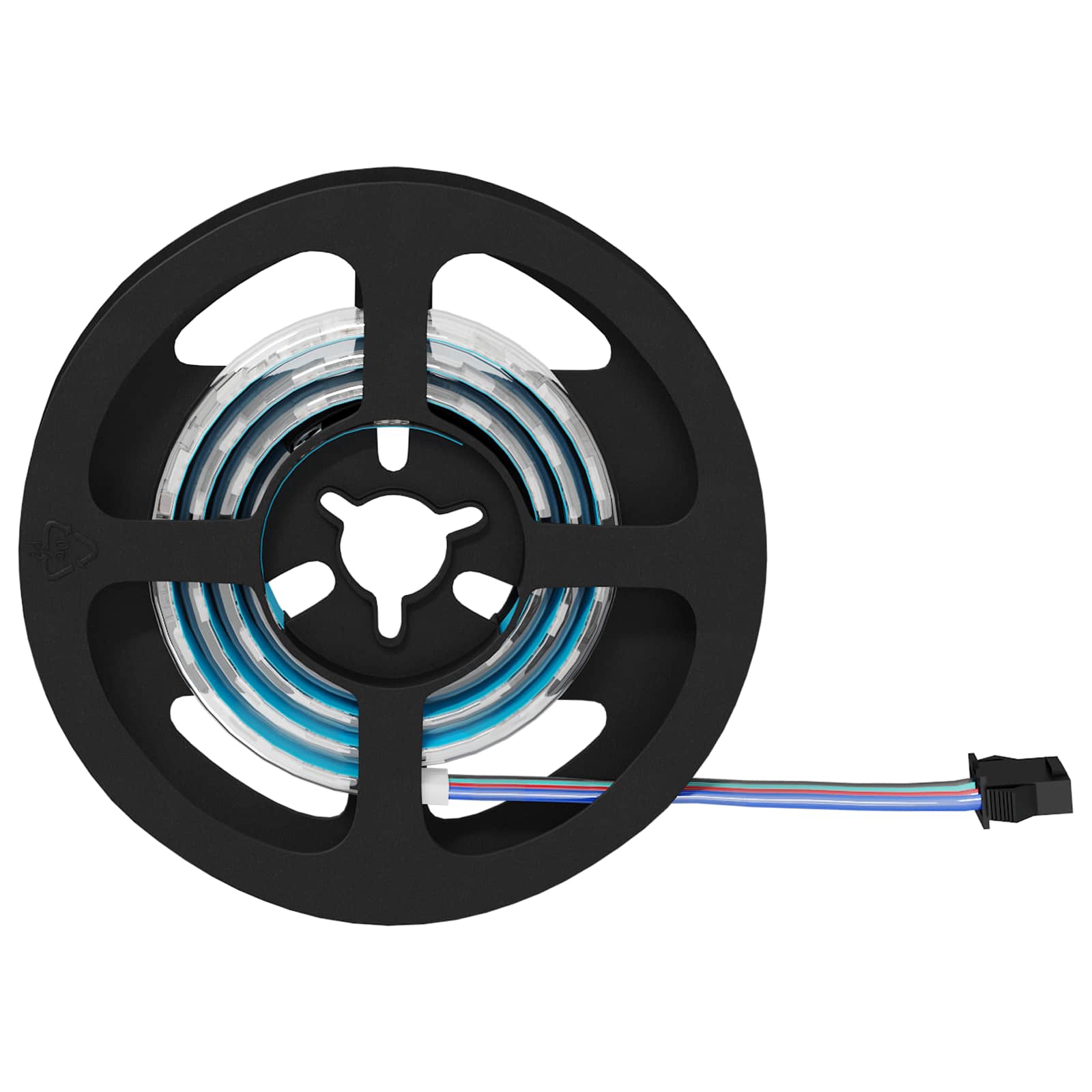 LED Streifen 2 pcs Schwarz und Transparent 3000 mm