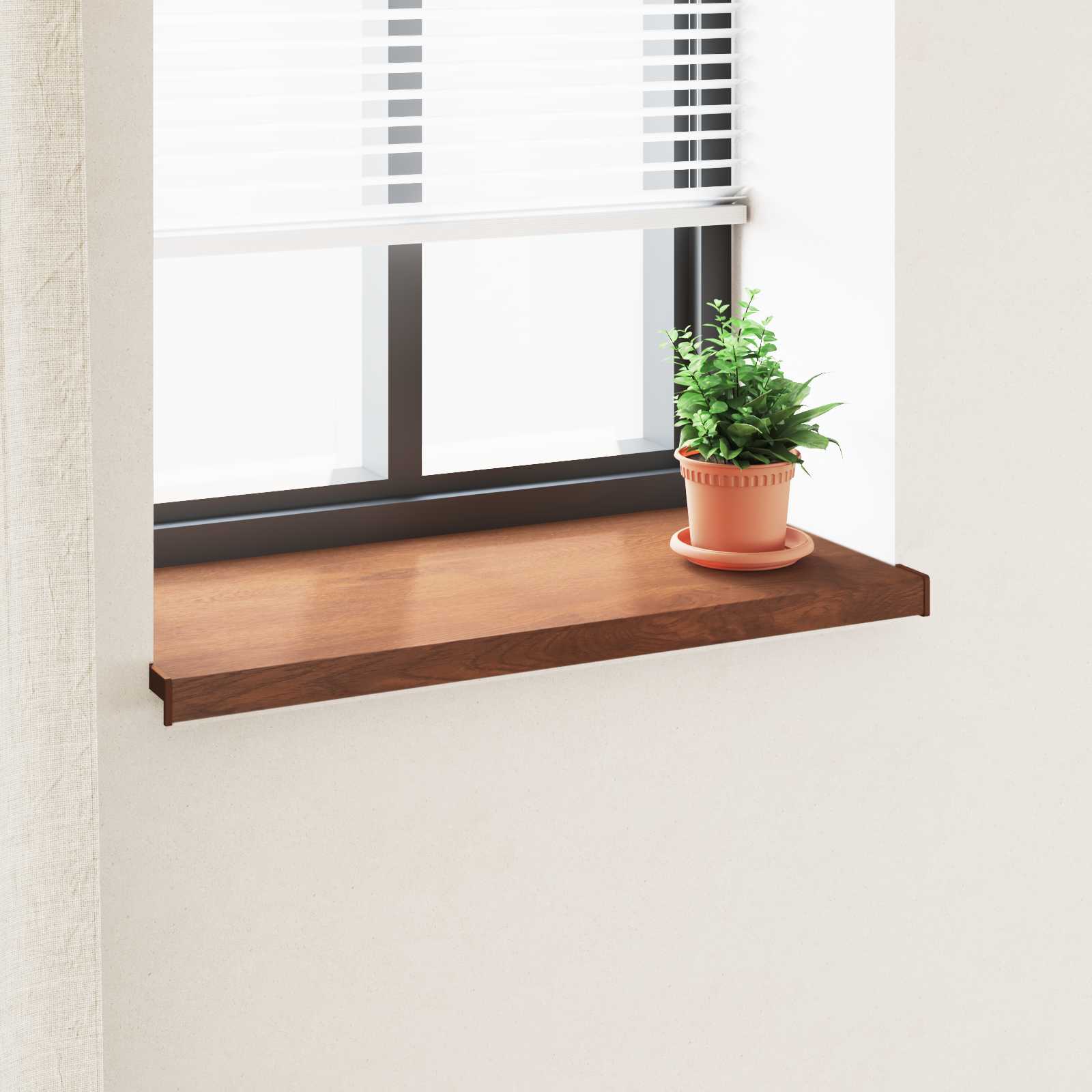 Fensterbank Weiß 60 x 10 x 4,5 cm PVC