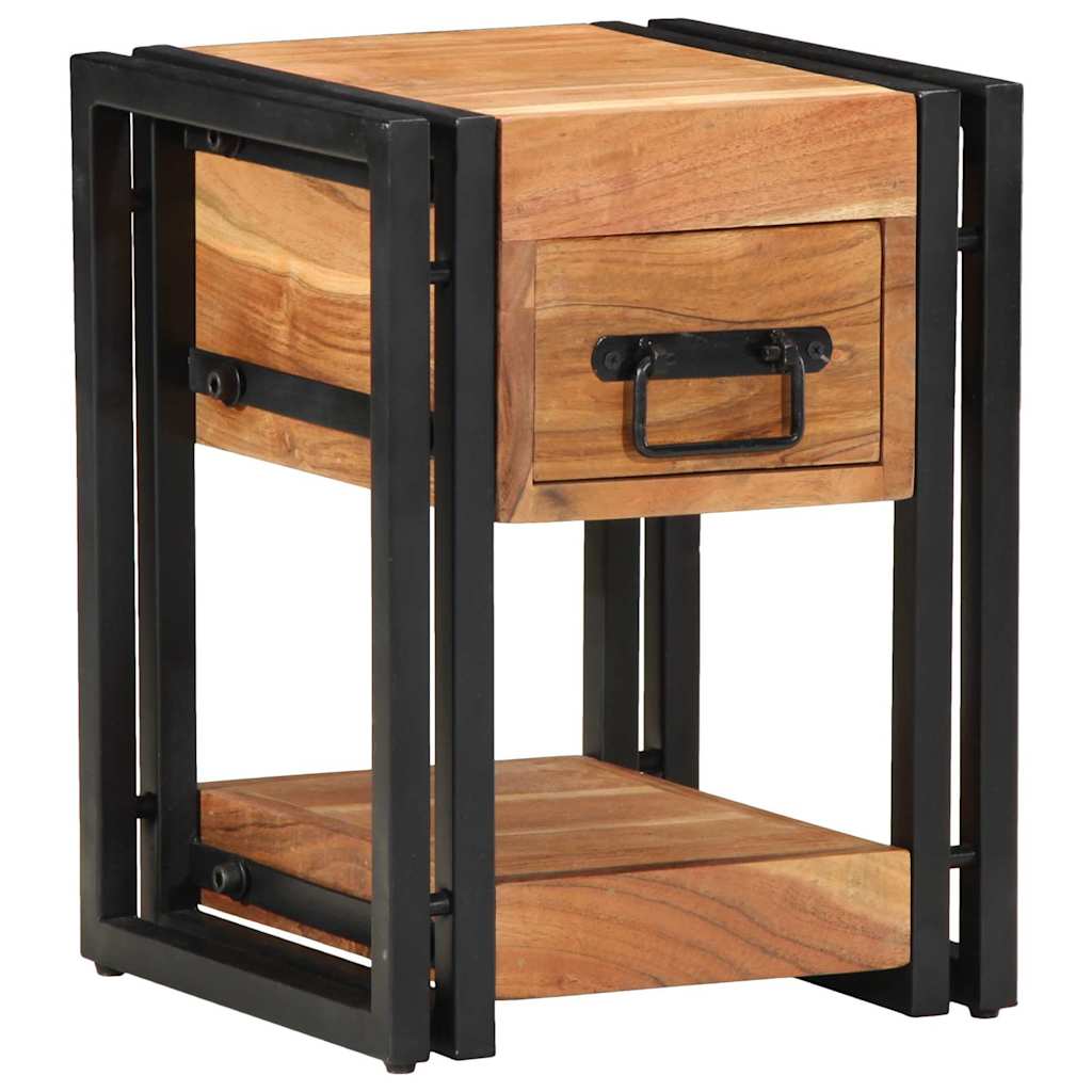 Nachttisch 40 x 35 x 50 cm Massives upgecyceltes Holz