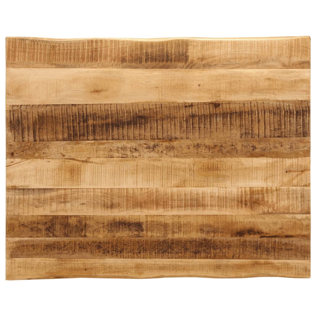 Tischplatte 40x40x2,5 cm Rechteckig Massivholz Akazie Baumkante